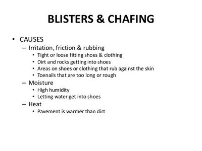 Causes of Chafing